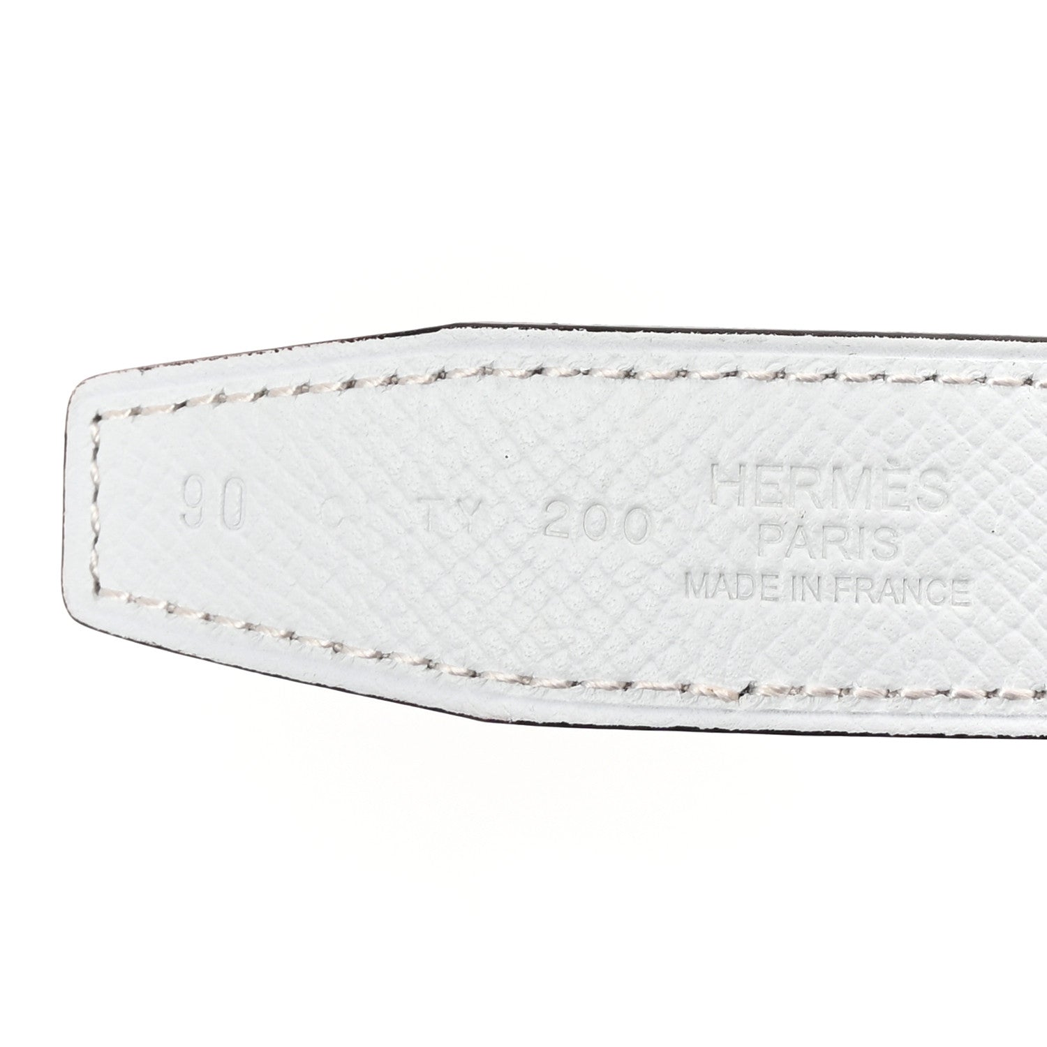 Hermes Epsom Swift 24mm Mini Constance H Belt 90 36 White Etoupe 5 of 6
