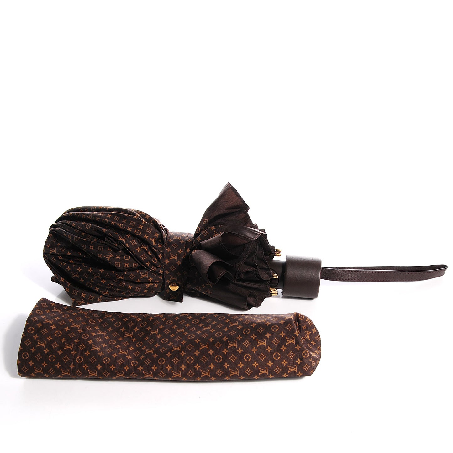 Monogram Ondees Compact Umbrella Marron