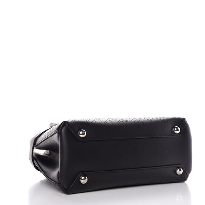 Burberry Calfskin Perforated Small Banner Tote Black 4 of 9
