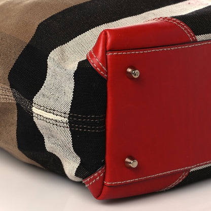 Burberry Canvas Mega Check Medium Maidstone Red 7 of 9
