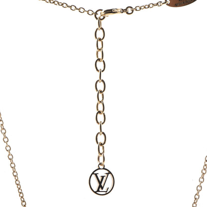Louis Vuitton Essential V Necklace Gold 4 of 6