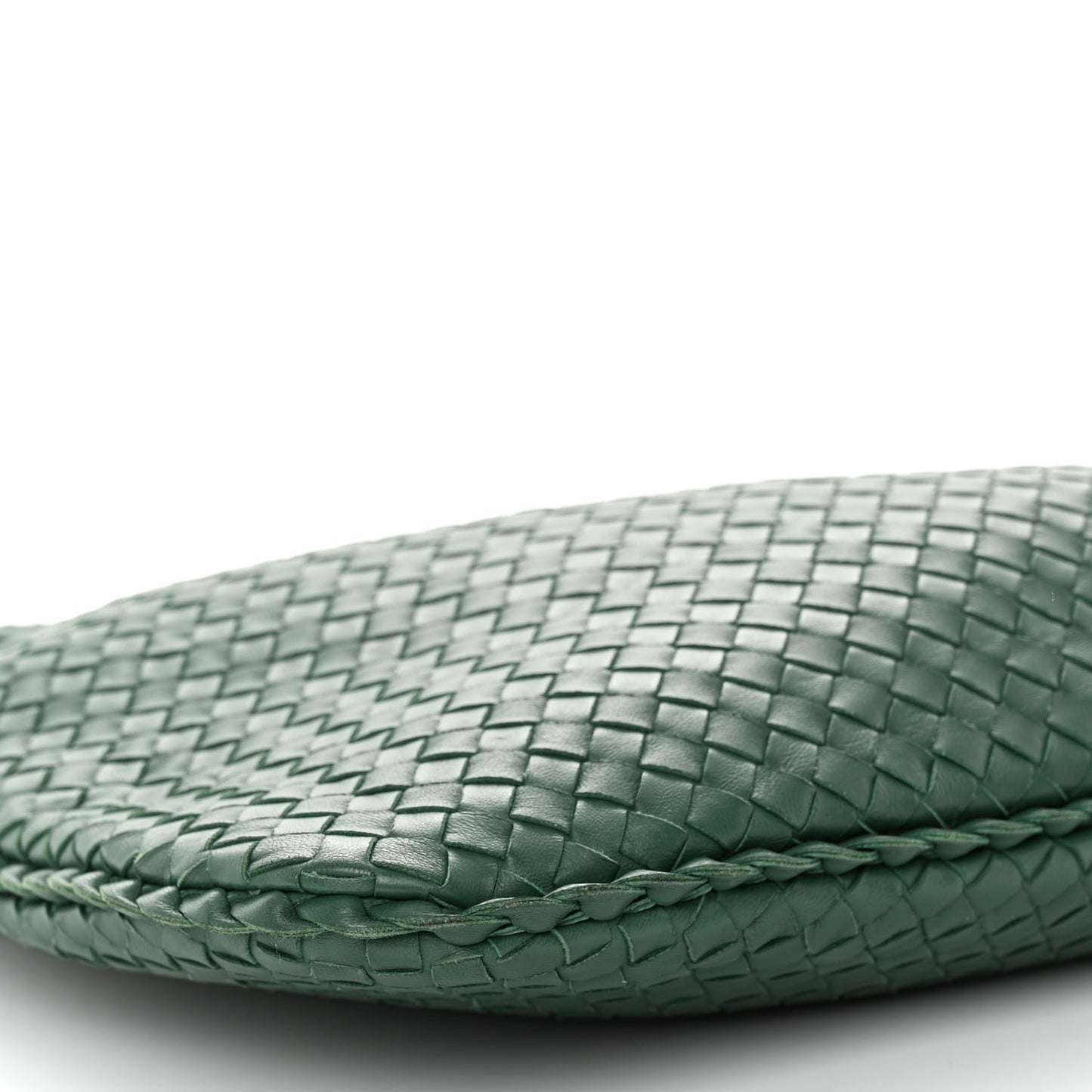 Nappa Intrecciato Medium Veneta Hobo Irish Green