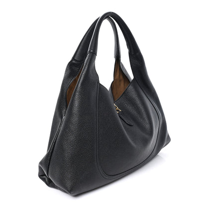 Gucci Grained Calfskin Softbit Maxi Shoulder Bag Black 4 of 10