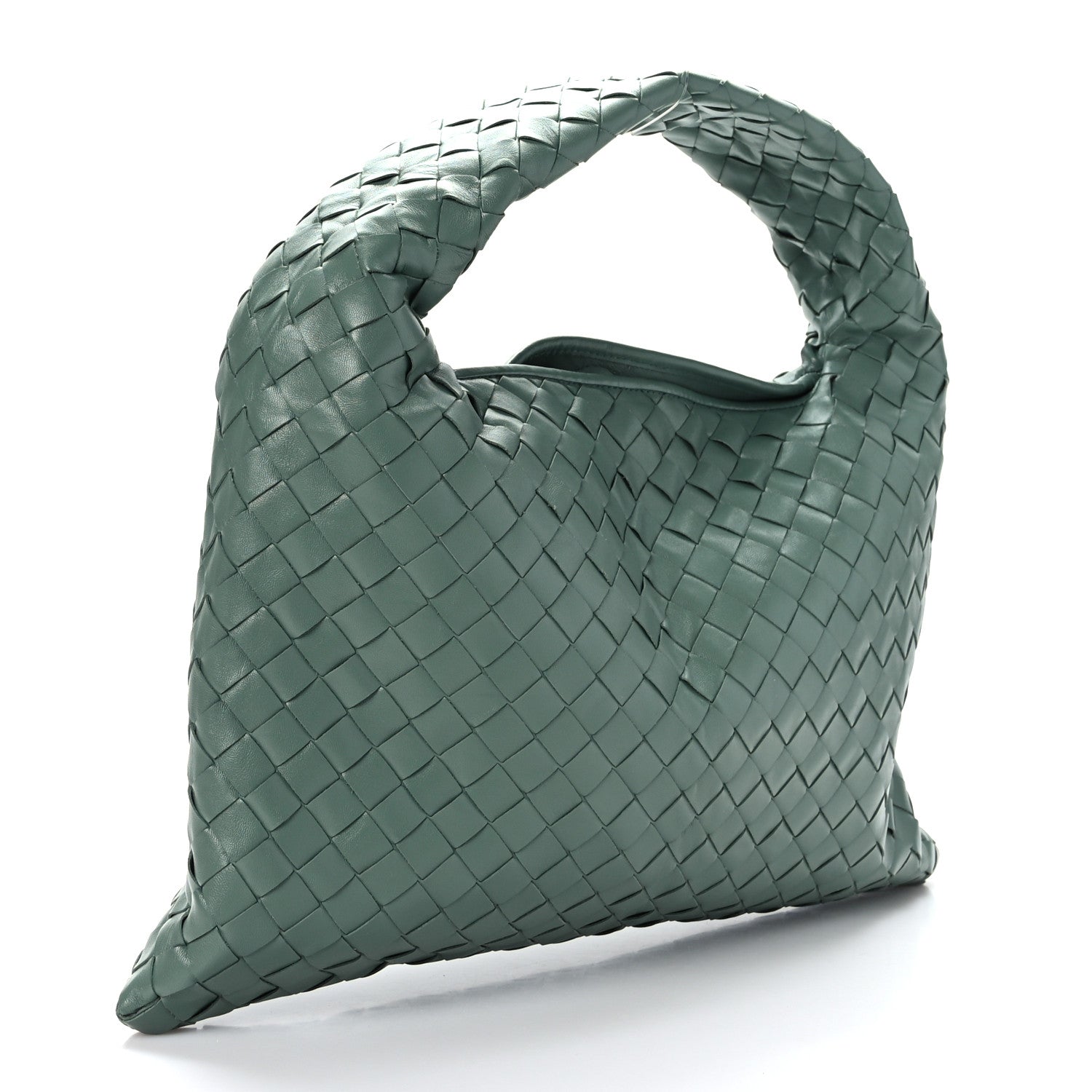 Bottega Veneta Calfskin Intrecciato Small Hop Aloe 3 of 8