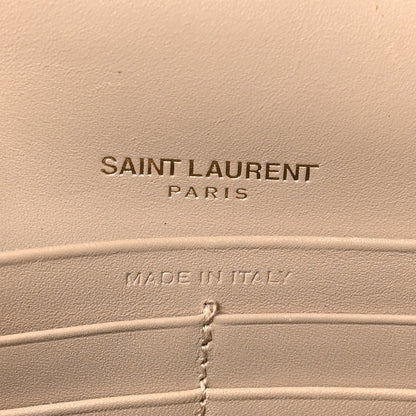 Saint Laurent Smooth Calfskin Classic Monogram Kate Tassel Chain Wallet Nude Powder 6 of 10
