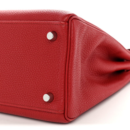 Hermes Togo Kelly Retourne 32 Rouge Vif 9 of 14