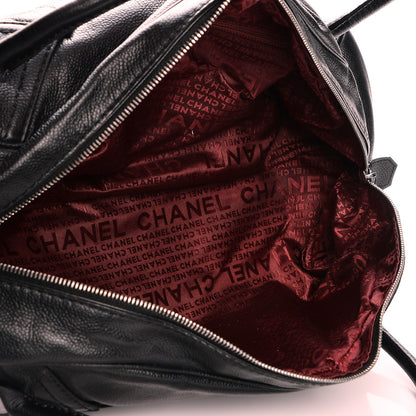 Chanel Caviar Square Quilted Dome Satchel Black 5 of 7