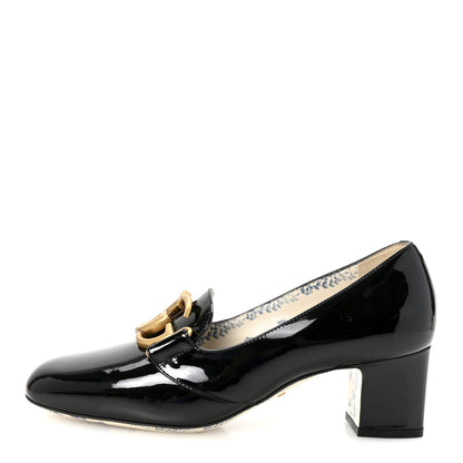 Gucci Vernice GG Victoire 55mm Loafer Pumps 38 Black 1 of 10