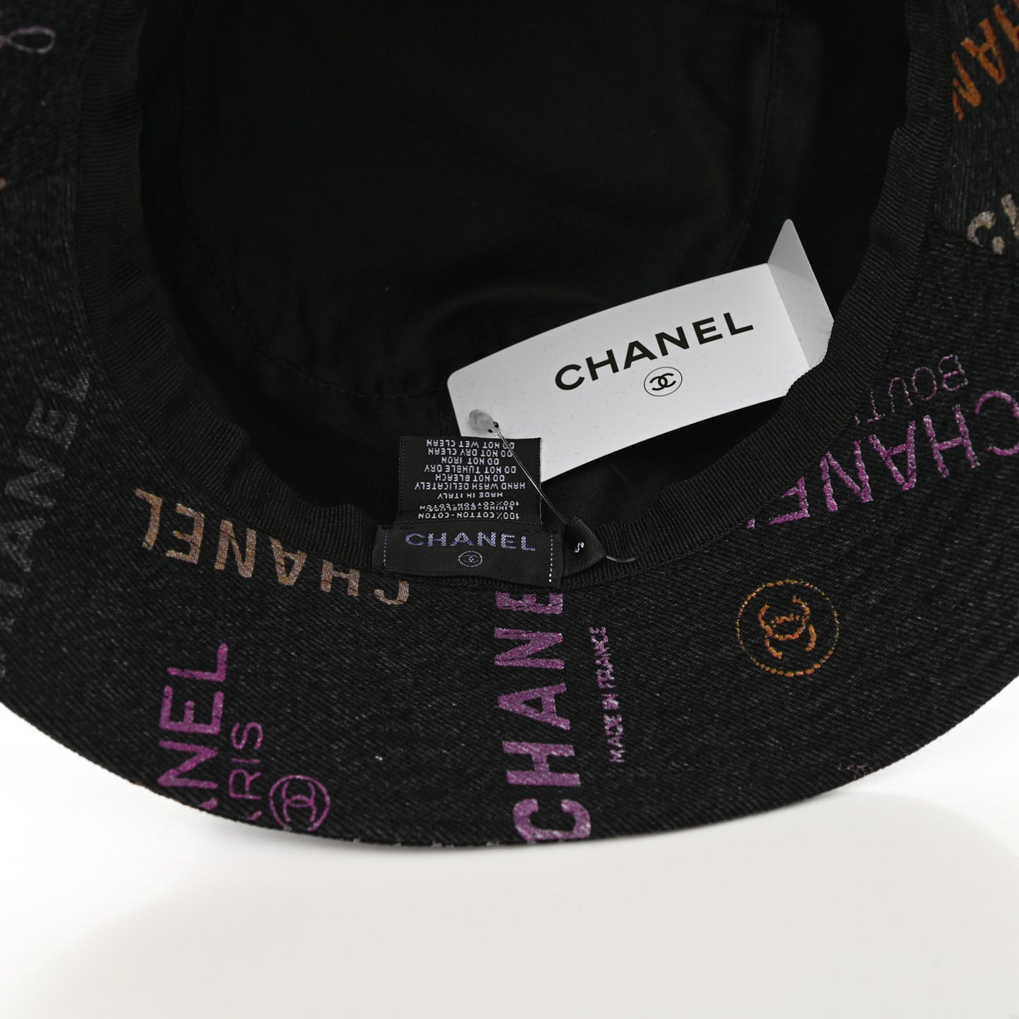 Denim Mood Cloche Bucket Hat S Black