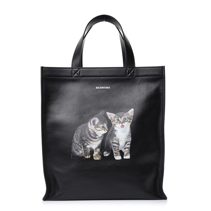 Balenciaga Calfskin Kittens Market Shopper Black 1 of 7