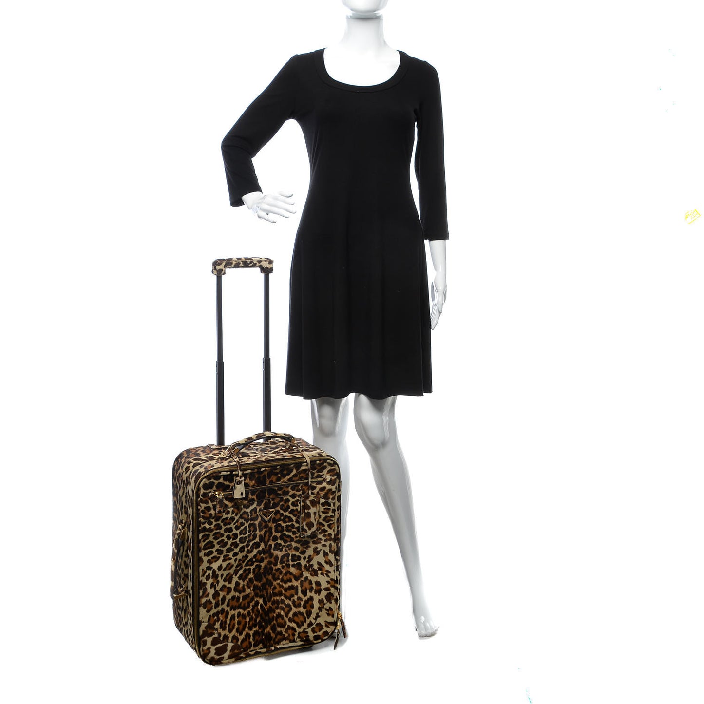 Calf Hair Leopard Print Rollaway