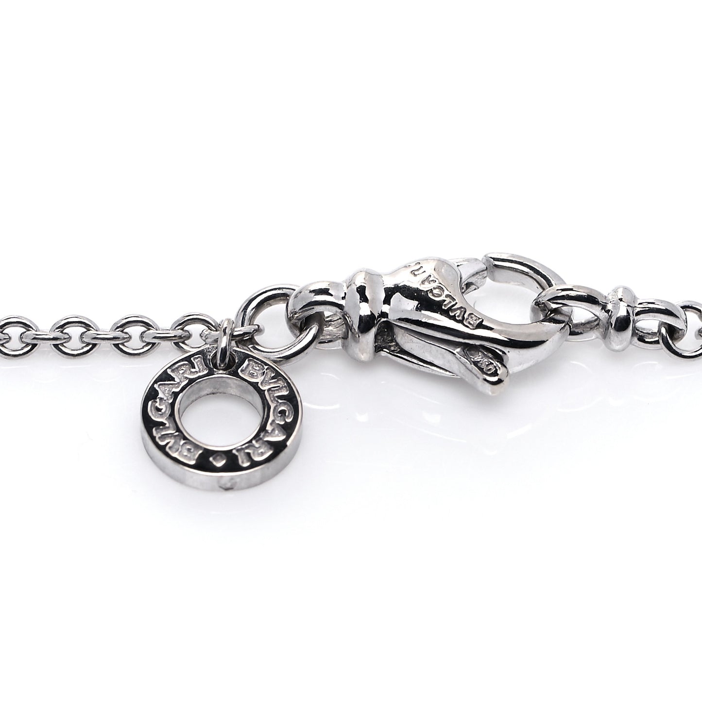 18K White Gold B.Zero1 Pendant Necklace