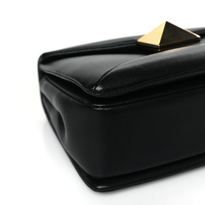 Valentino Garavani Nappa One Stud Chain Clutch Black 7 of 8