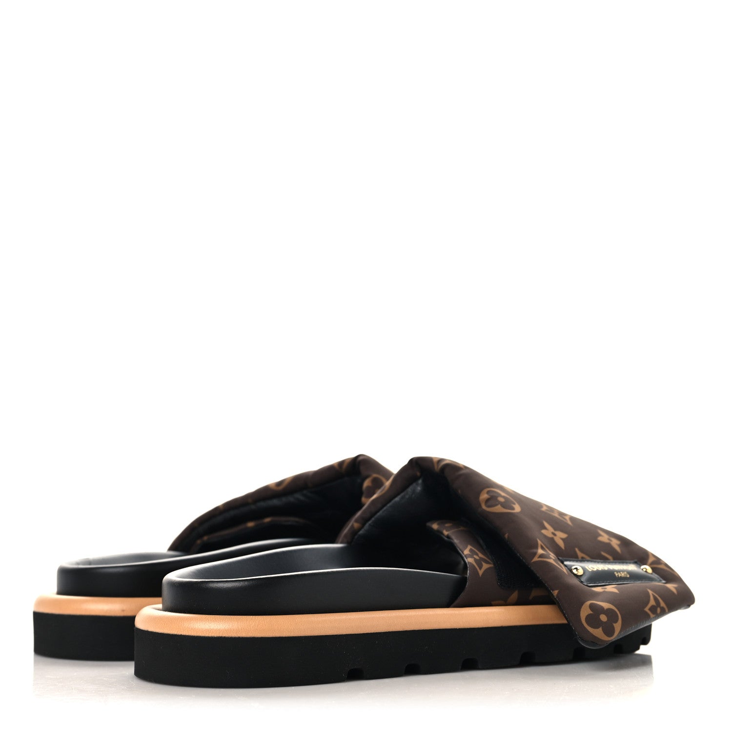 Louis Vuitton Nylon Monogram Pool Pillow Comfort Mule 39 Cacao Brown 5 of 10