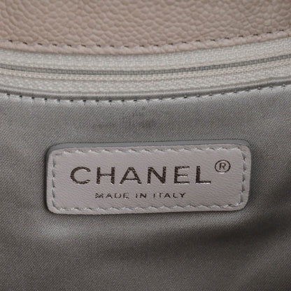 Chanel Caviar Quilted Large Elastic Tote Gray 6 of 11