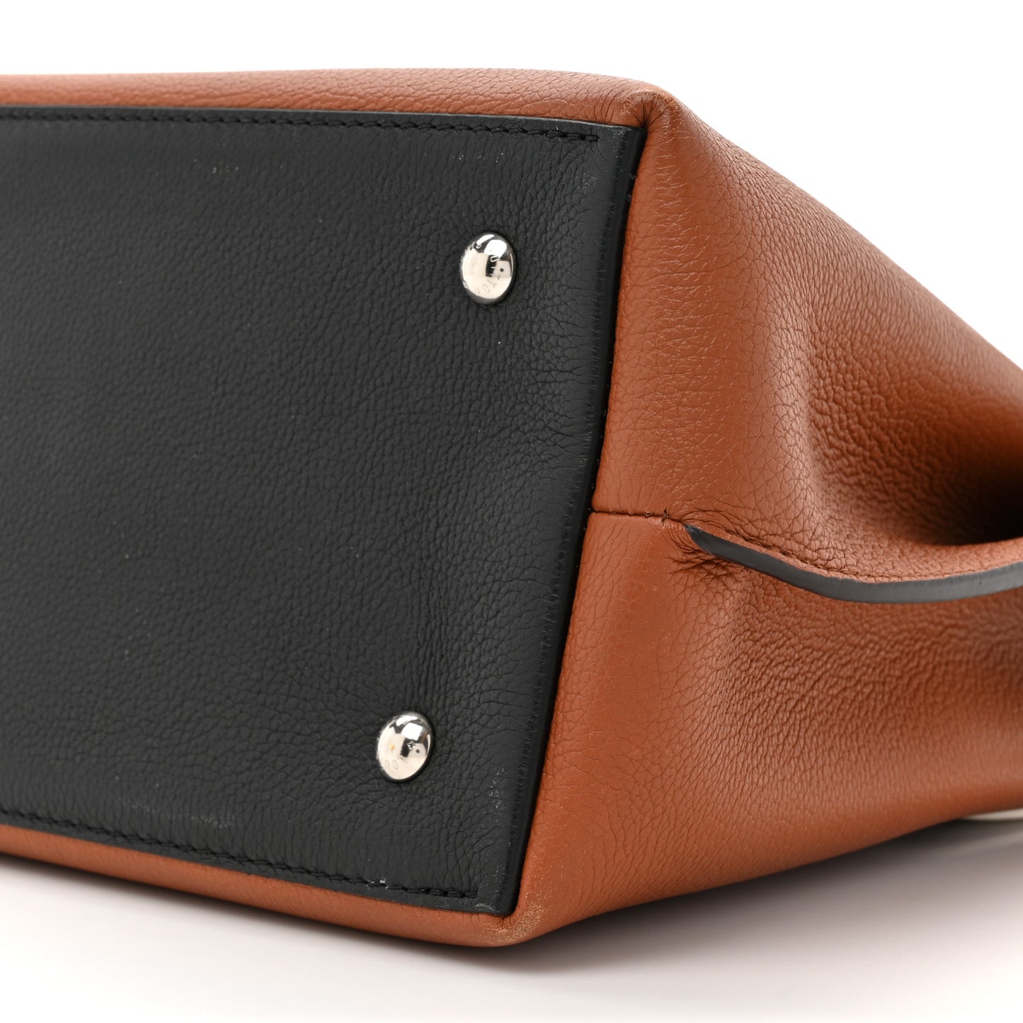 Soft Calfskin Lockme Ever BB Carmel Quartz Black