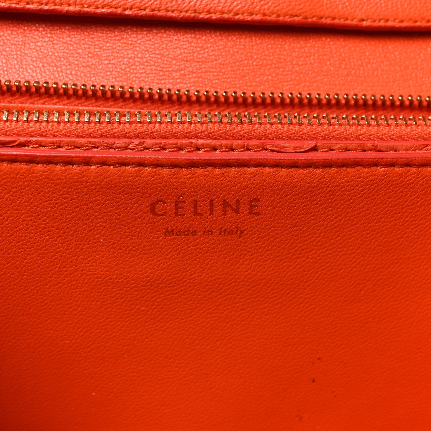 Snakeskin Medium Classic Box Flap Orange