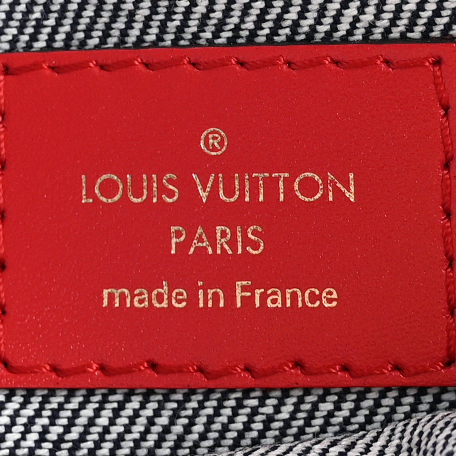Louis Vuitton Denim Damier Monogram Patchwork Neverfull MM Pochette Blue Rouge 6 of 8
