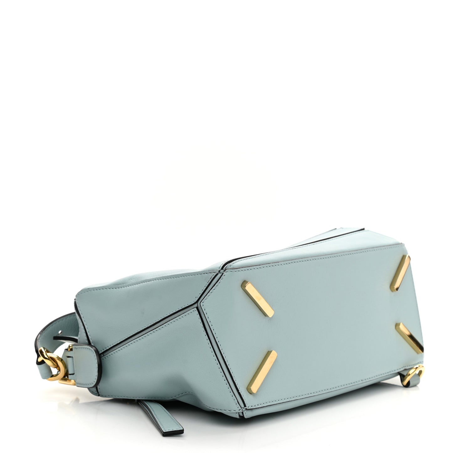 Calfskin Small Puzzle Bag Aqua