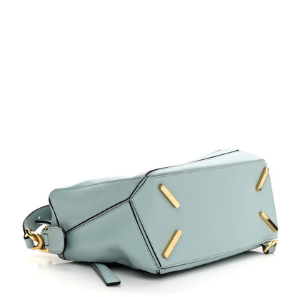 Loewe Calfskin Small Puzzle Bag Aqua 4 of 9