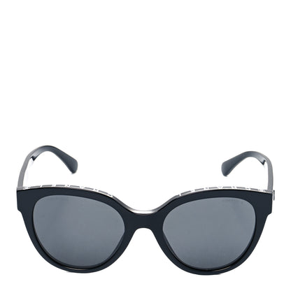 Chanel Acetate CC Butterfly Sunglasses 5414-A Black 2 of 9