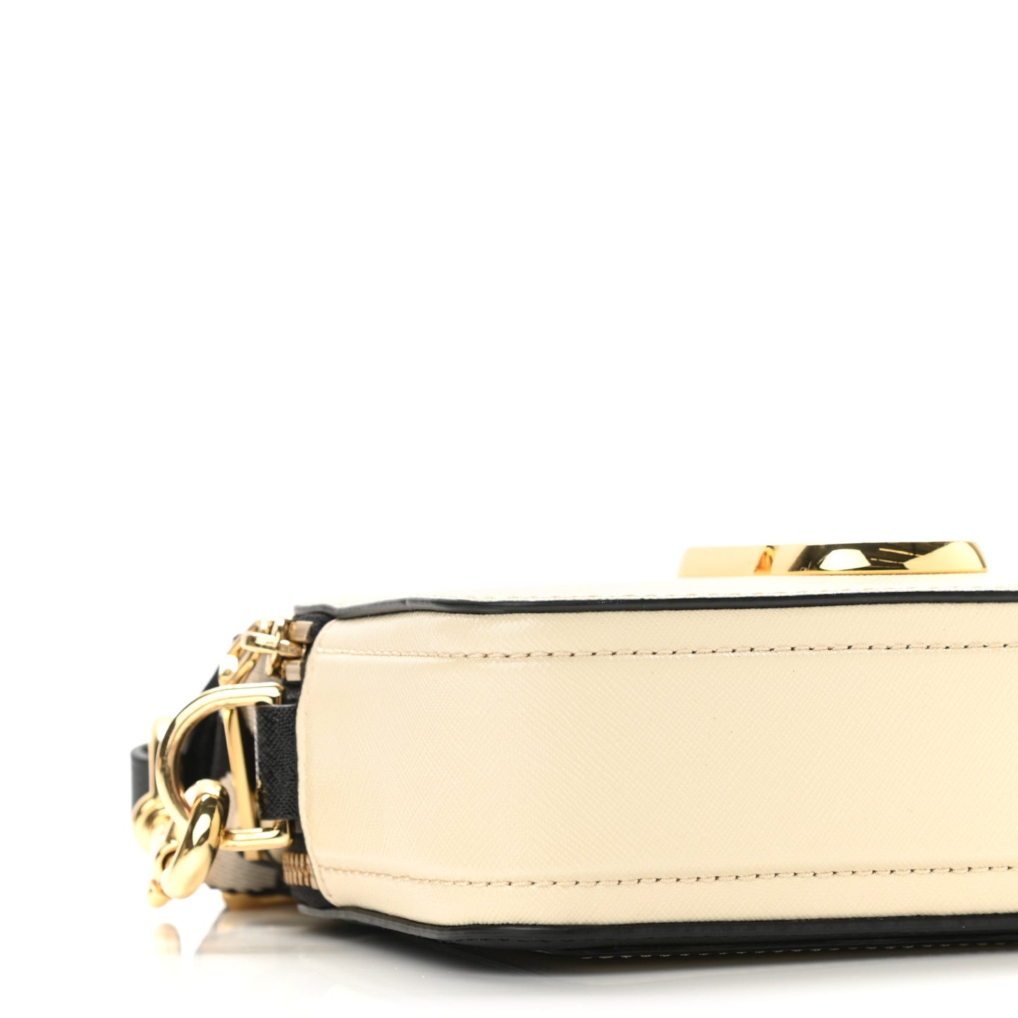 Saffiano Small Snapshot Camera Bag Cloud White Multicolor