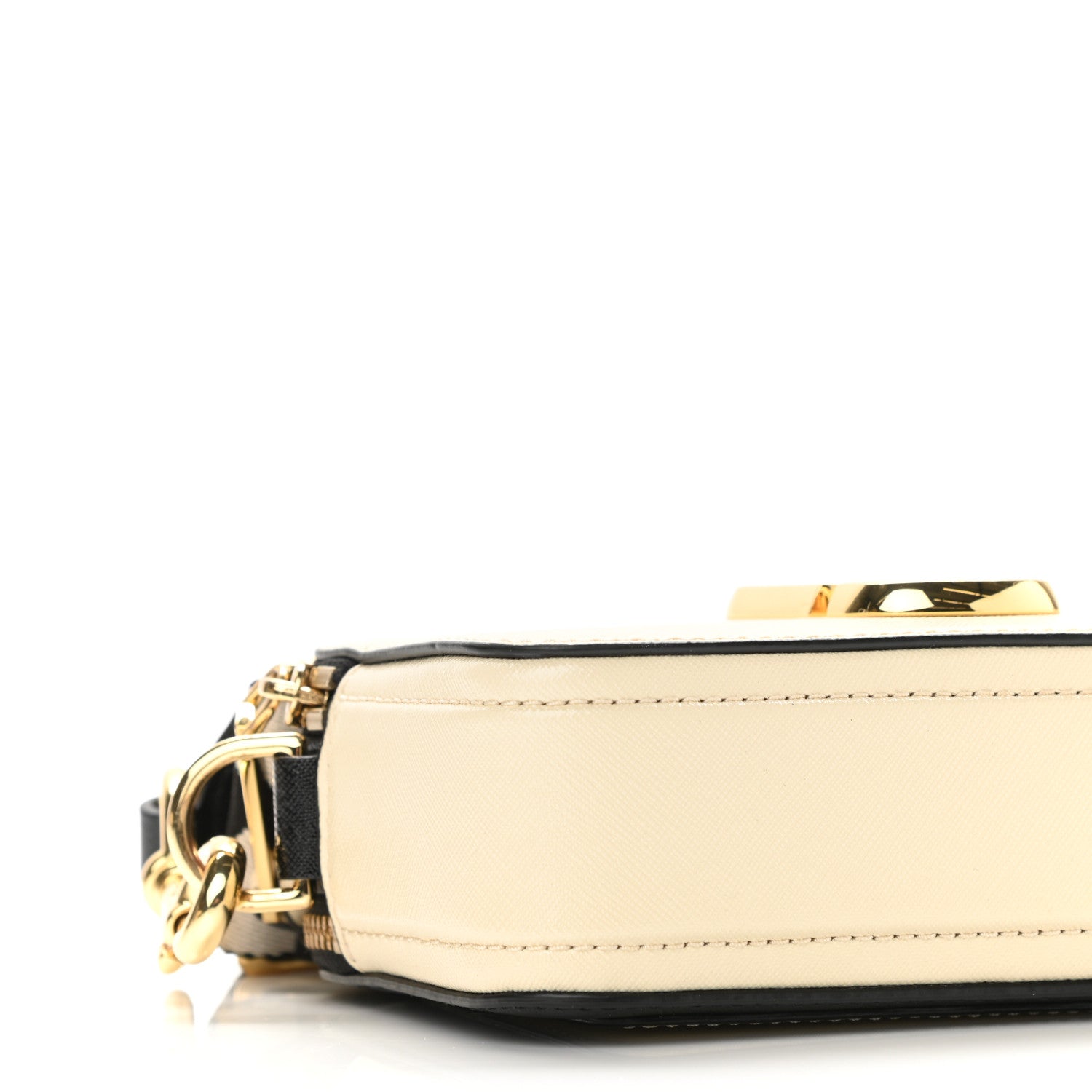 Marc Jacobs Saffiano Small Snapshot Camera Bag Cloud White Multicolor 9 of 10