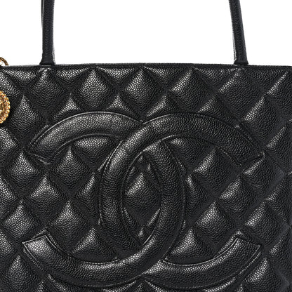 Chanel Caviar Quilted Medallion Tote Black 9 of 11