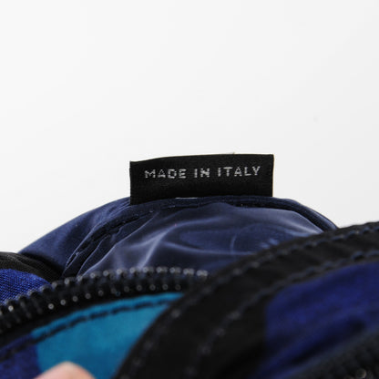 Prada Tessuto Nylon Small Camouflage Crossbody Bag Royal Blue 9 of 9