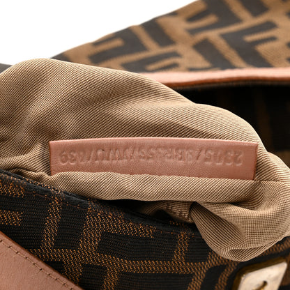 Fendi Zucca Cuoio Lucido Small Chef Shoulder Bag Tobacco Bois de Rose 7 of 12