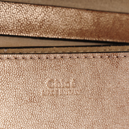 Chloe Metallic Goatskin Mini Drew Shoulder Bag Abstract Gold 6 of 7
