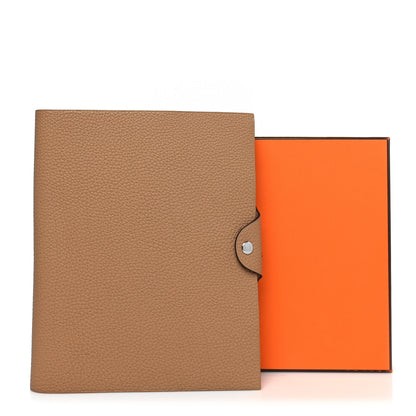 Hermes Togo Ulysse MM Notebook Cover Chai 11 of 11