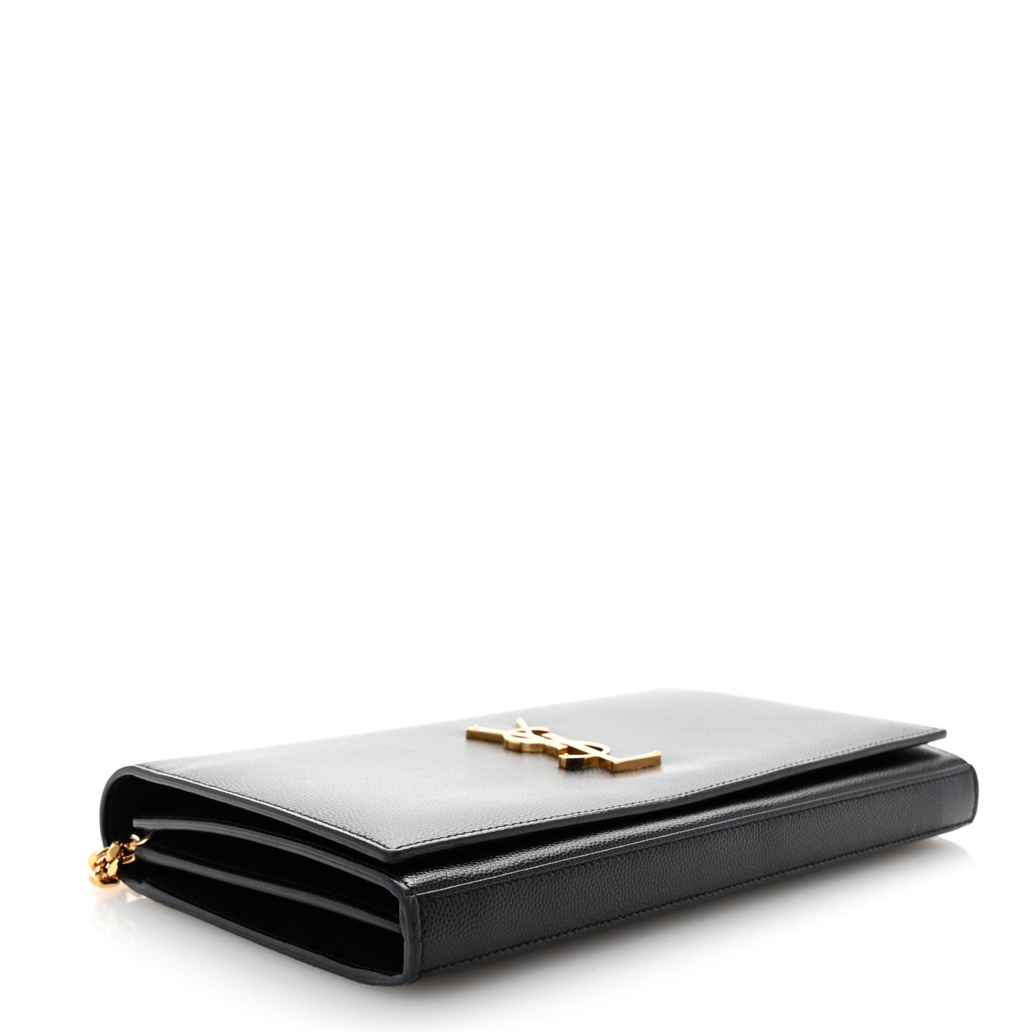 Grain De Poudre Monogram Chain Wallet Black