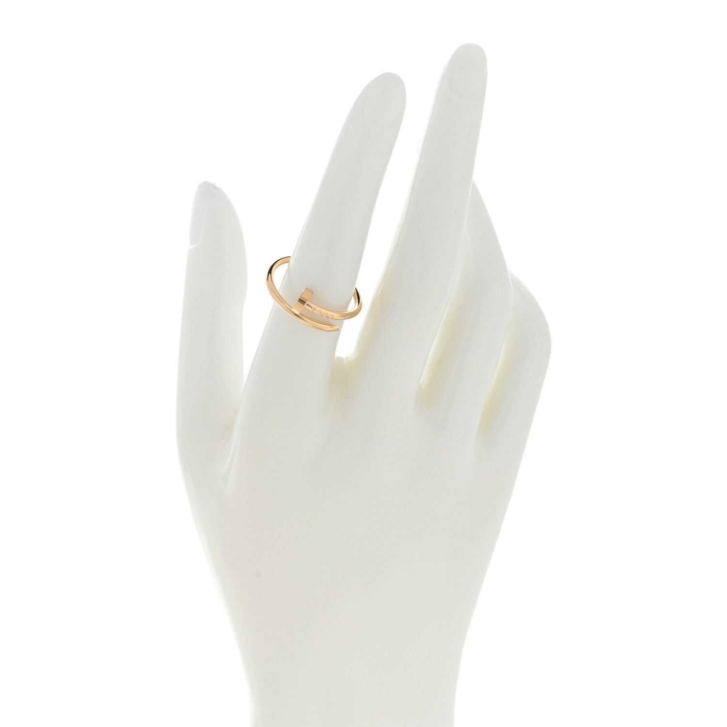 Cartier 18K Yellow Gold Small Juste Un Clou Ring 55 7.25 2 of 5