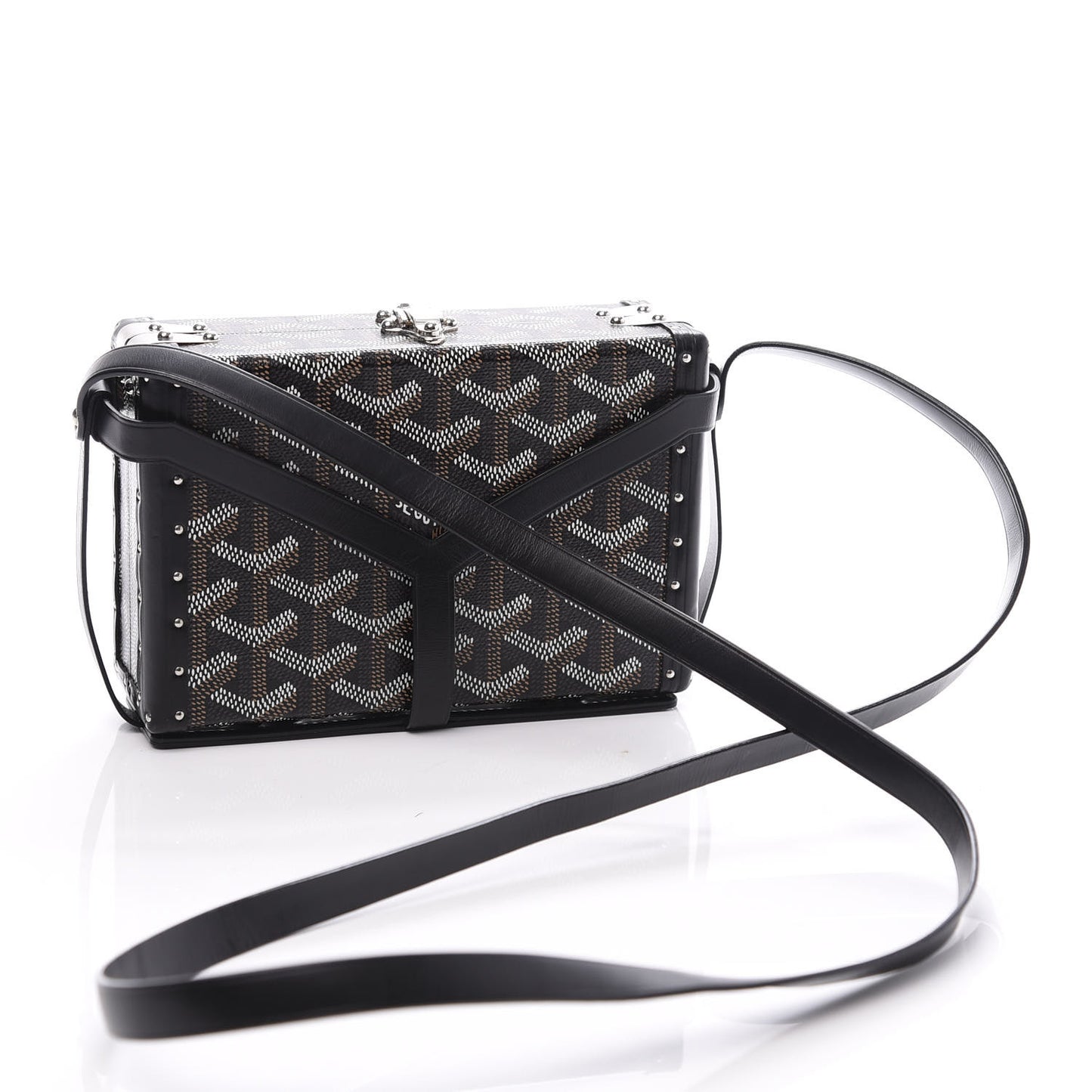 Goyardine Minaudiere Trunk Bag Black