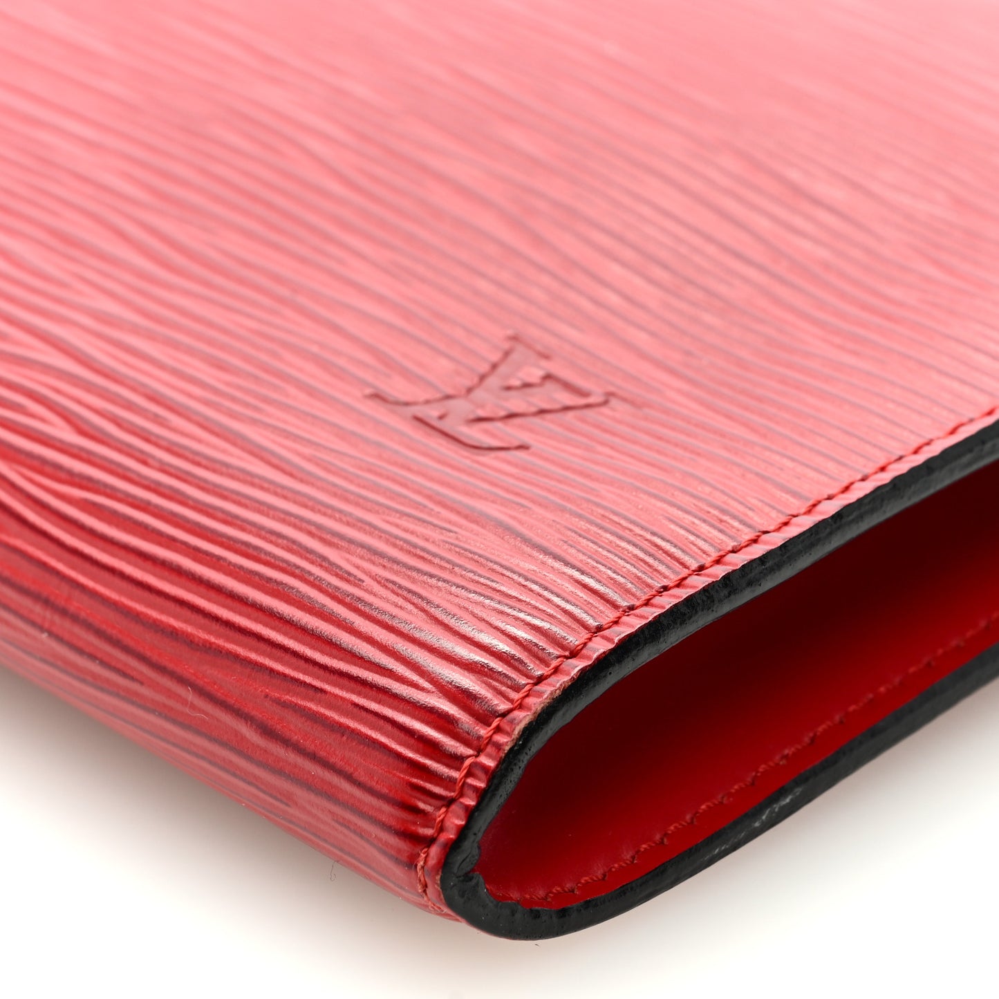 Epi Pochette Accessories 24 Castillan Red