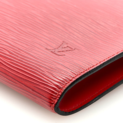 Louis Vuitton Epi Pochette Accessories 24 Castillan Red 8 of 8