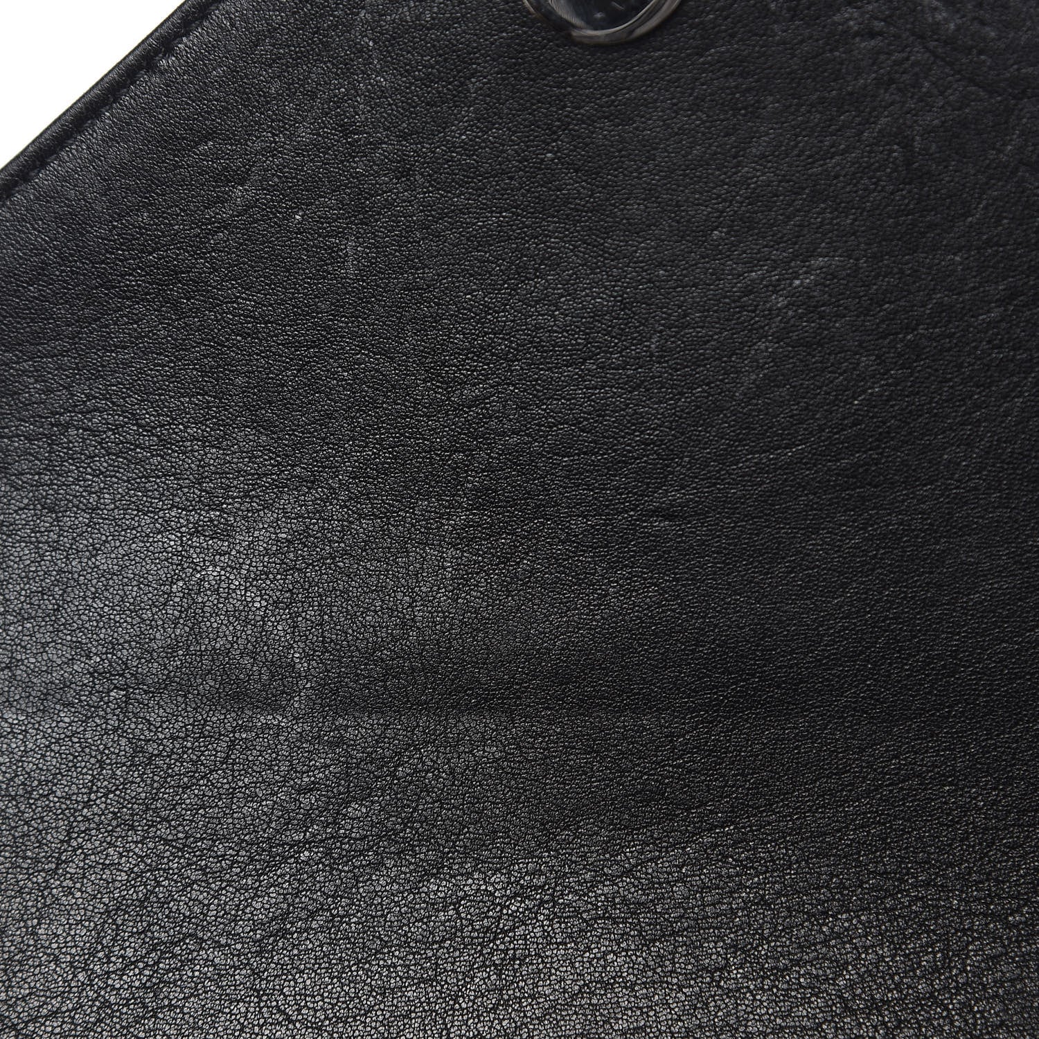 Saint Laurent Sheepskin Matelasse Chevron Monogram Medium College Bag Black 8 of 11