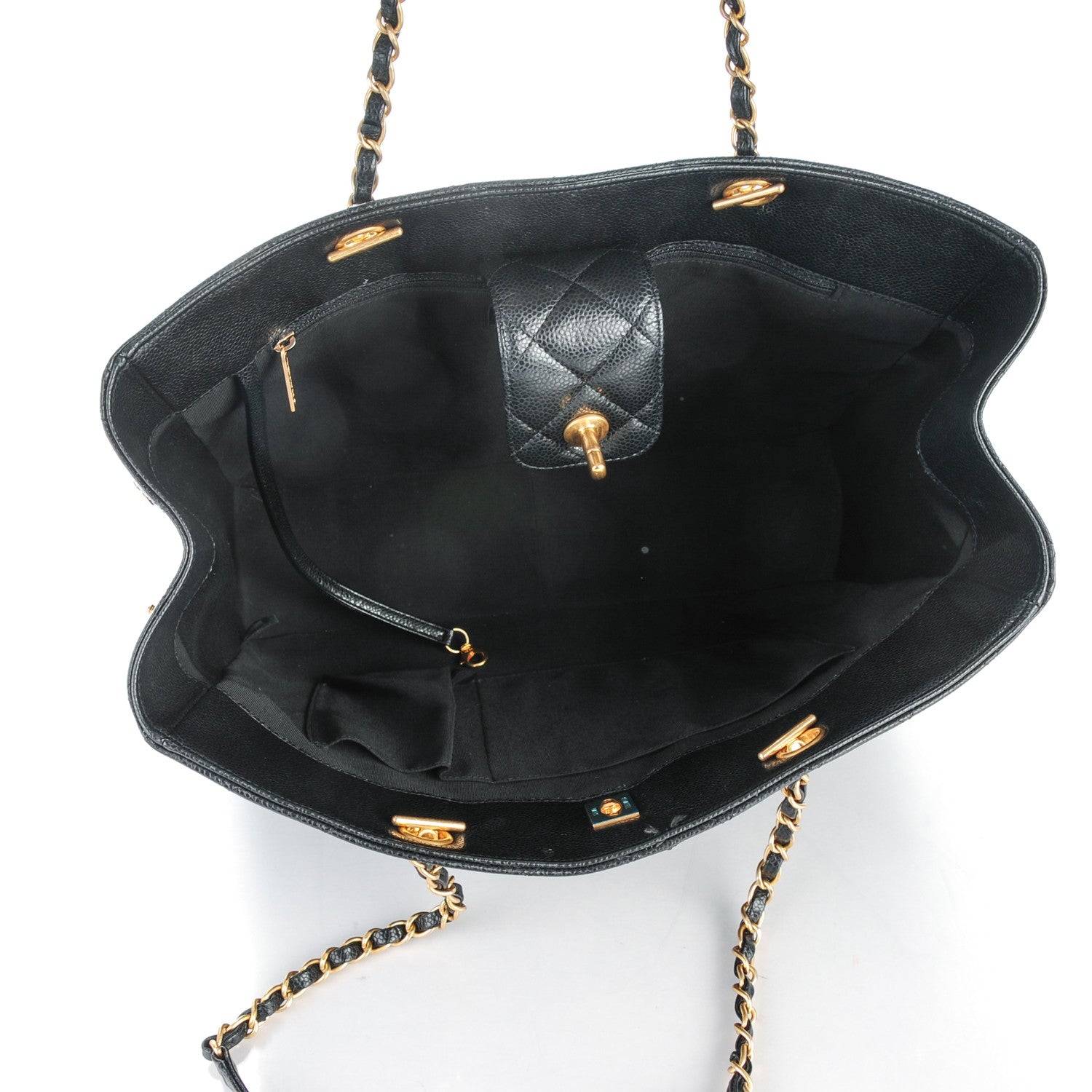 Chanel Caviar Quilted Timeless Tote Black 5 of 8