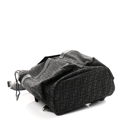 Fendi Recycled Fabric Jacquard Vitello Grace FF 1974 Large Fendi Strike Backpack Asfalto 3 of 9