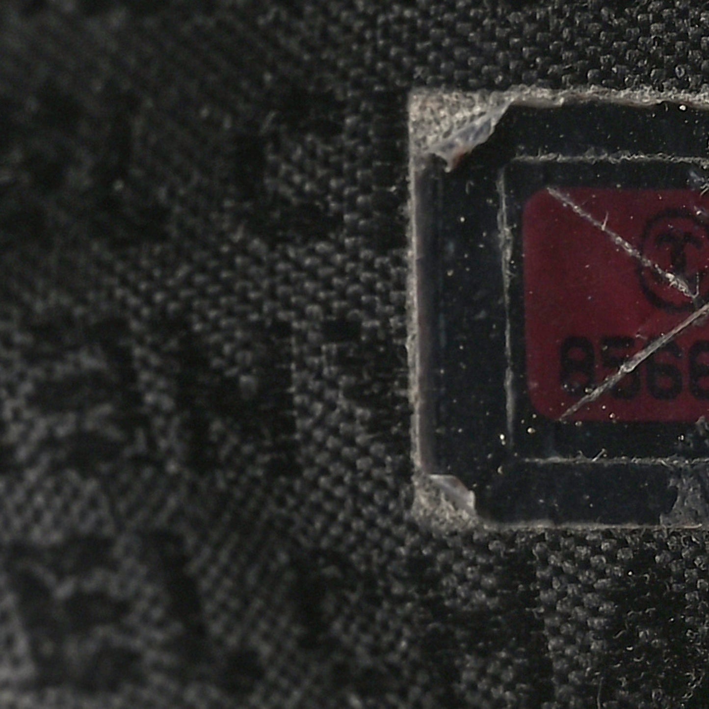 Calfskin Square Stitched Tassel Bag Black