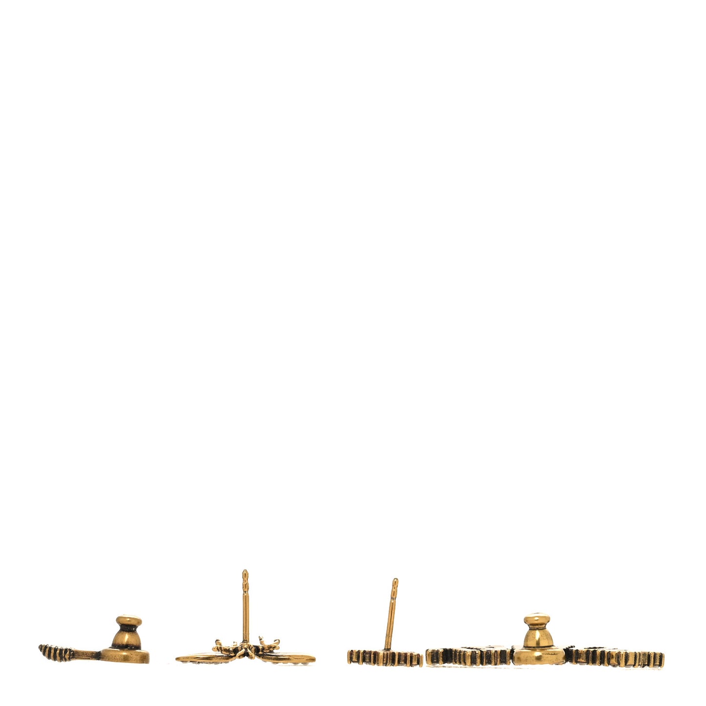 Metal Crystal J'Adior Earrings Aged Gold