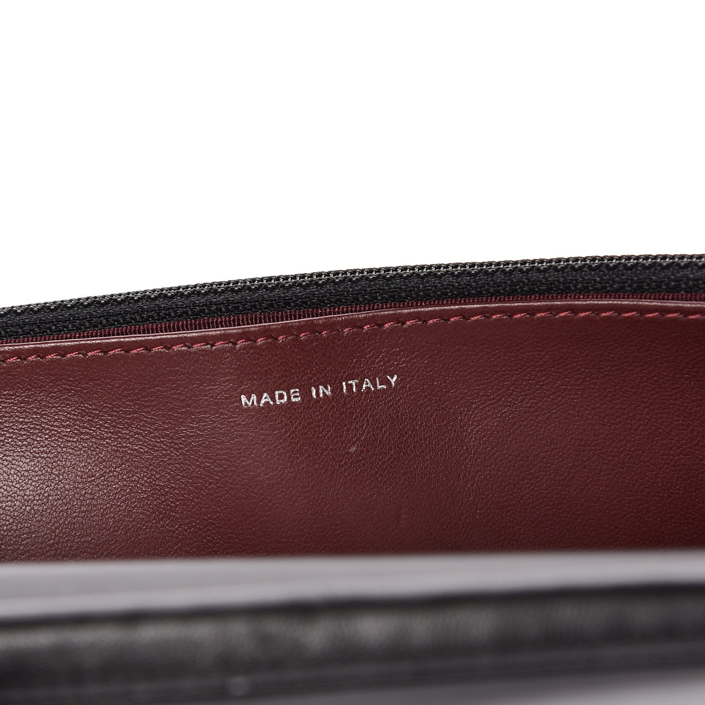 Lambskin Quilted Wallet On Chain WOC Black
