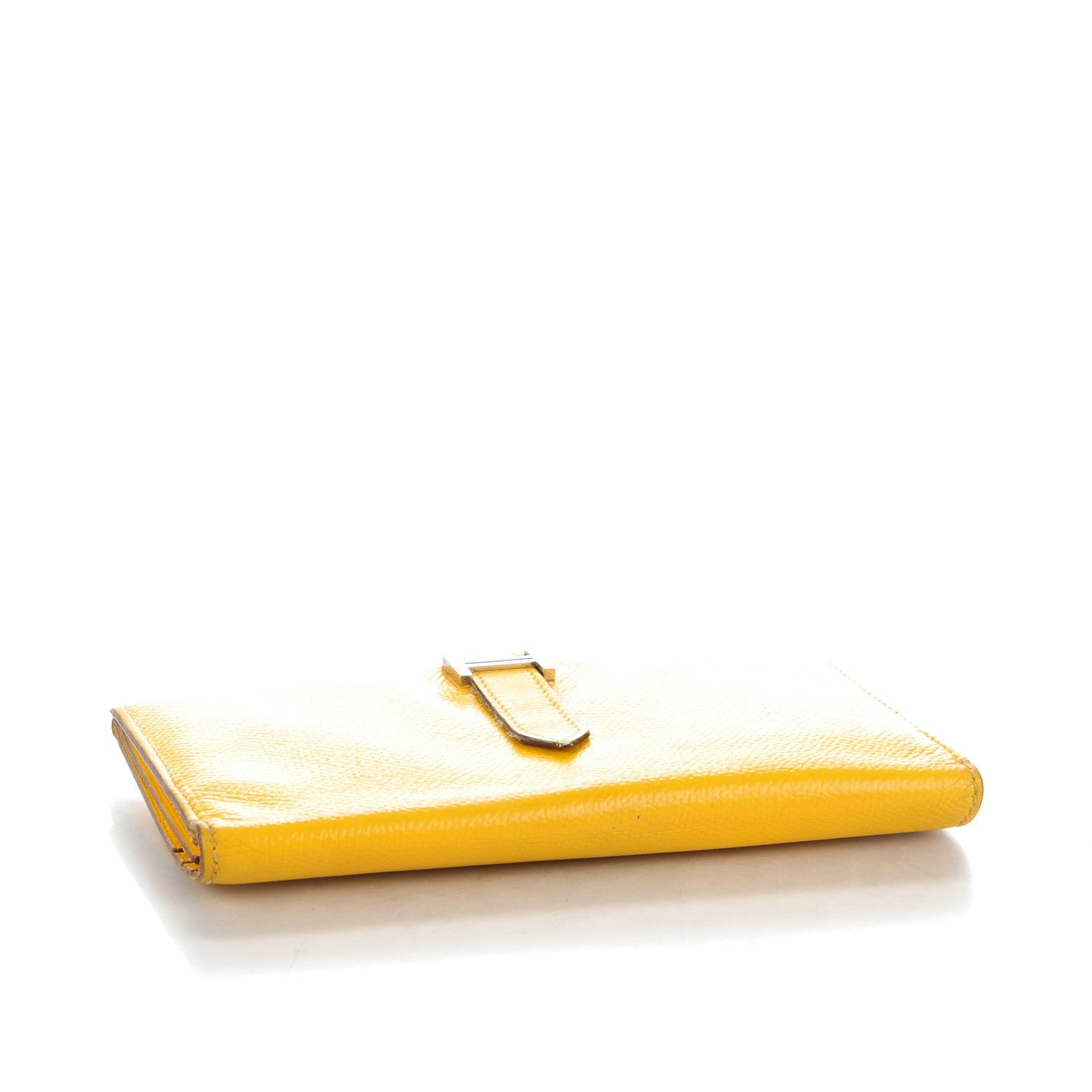 Hermes Epsom Bearn Gusset Wallet Jaune 4 of 14