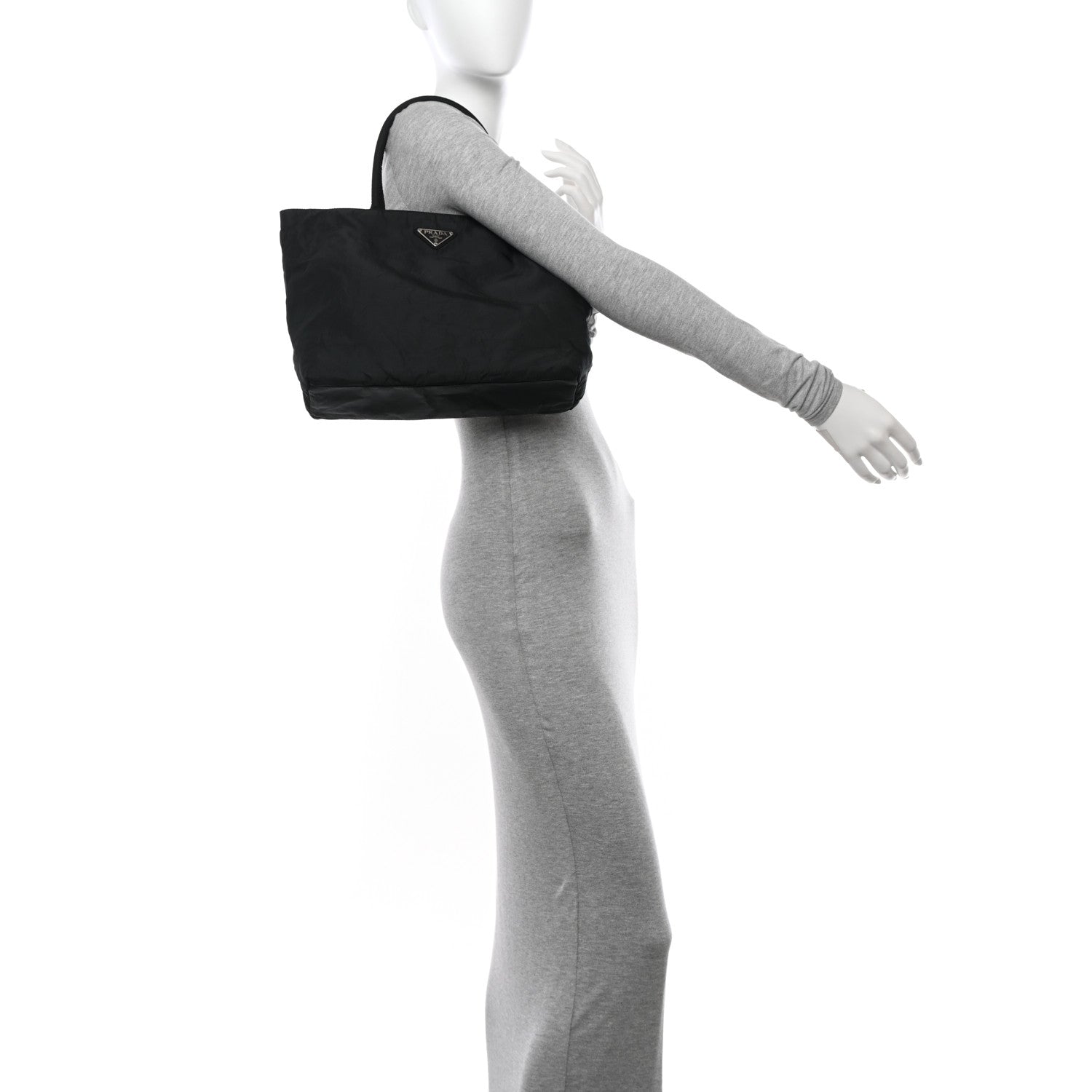 Prada Tessuto Nylon Tote Black 2 of 10