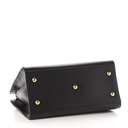 Saint Laurent Textured Calfskin Small Classic Y Cabas Black 5 of 16