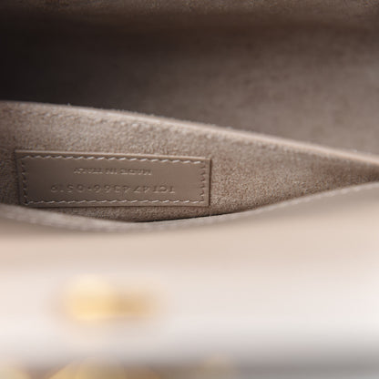 Saint Laurent Smooth Calfskin Small Classic Monogram Kate Tassel Satchel Dark Beige 10 of 12