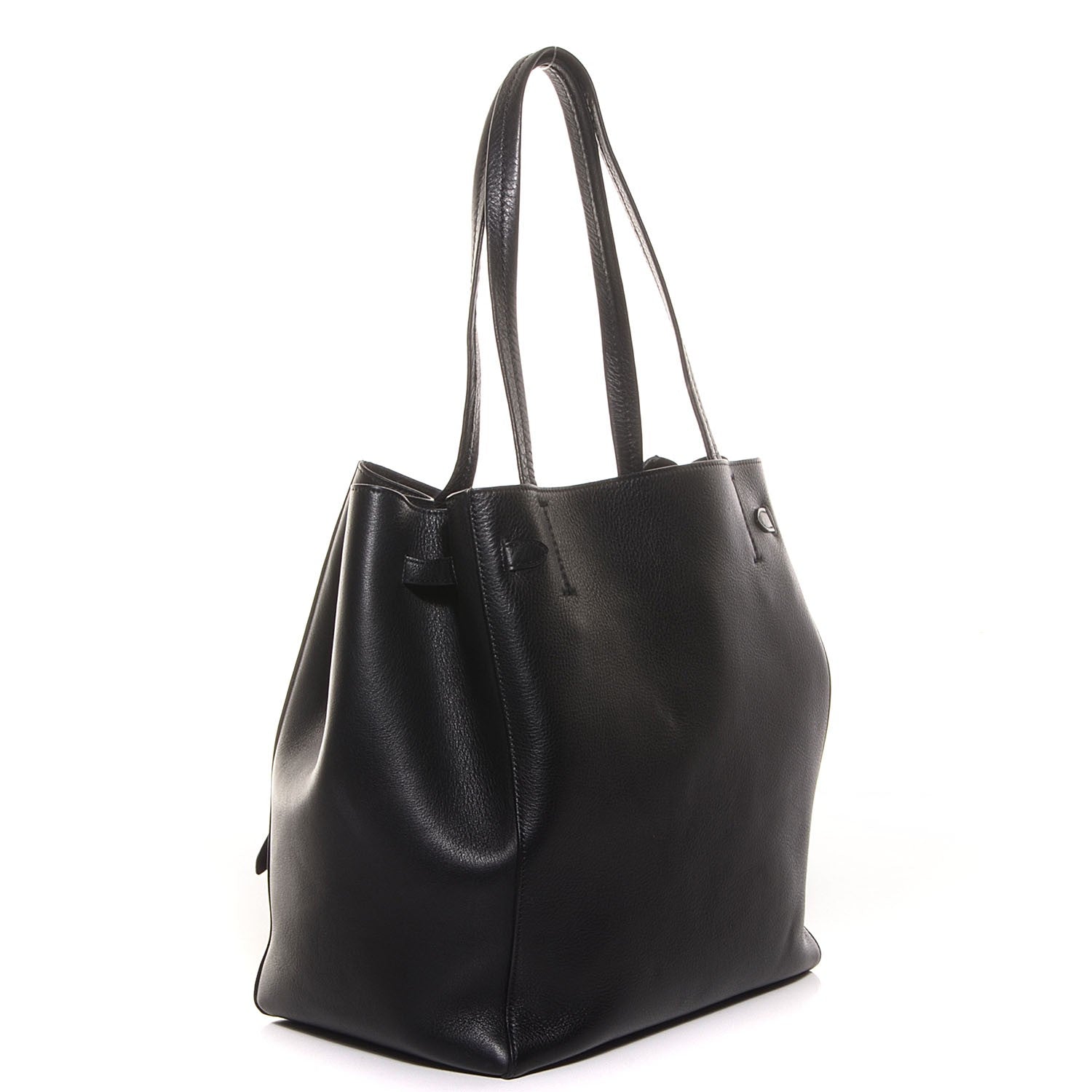 Celine Soft Grained Calfskin Medium Cabas Phantom Black 3 of 8