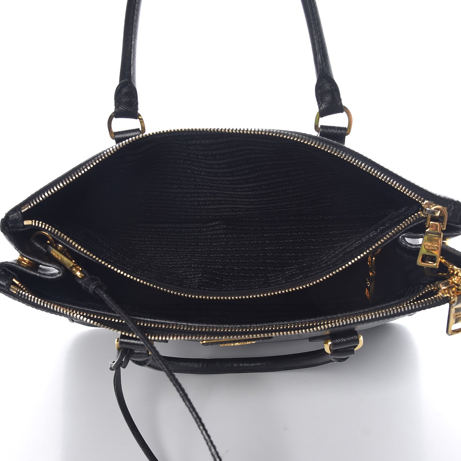 Prada Saffiano Medium Galleria Double Zip Tote Black 5 of 17