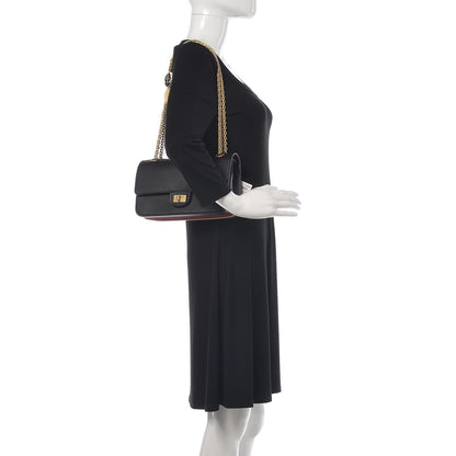 Chanel Calfskin Nude 2.55 Medals Reissue 225 Flap Black 2 of 10
